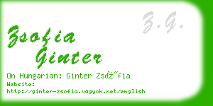 zsofia ginter business card